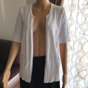 Ann Taylor women's short sleeve cardigan.